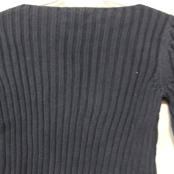 VTG POLO JEANS CO. Ralph Lauren | small | Navy Ribbed Patriotic USA Flag Sweater - Picture 12 of 16